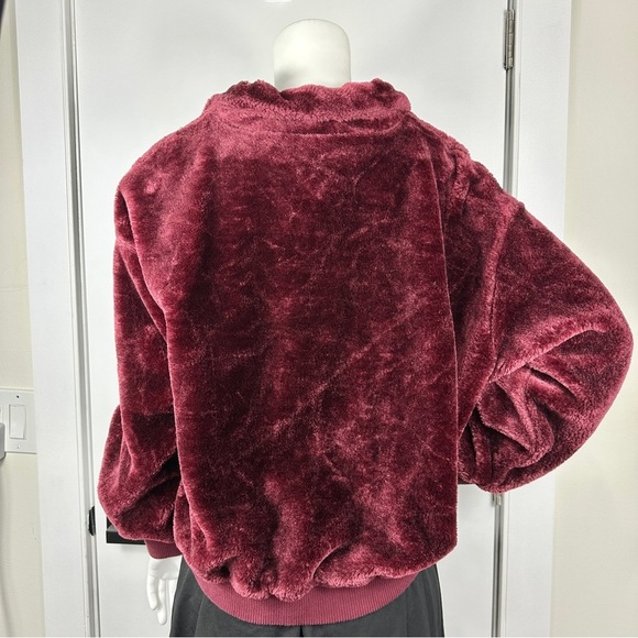 UGG Laken Sherpa Women’s Zip Up Jacket in Rosewood Size Medium - Picture 10 of 10